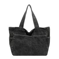 Fashi Denim Fabric Sweet Women's Shoulder Bags 2026 New Large Capacity Bag for Women Versatile Casual Ccise Commute Tote Bag juoda