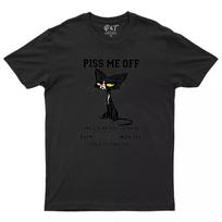 Cat Piss Me Off I Will Slap You So Hard Funny Retro Men T shirt S