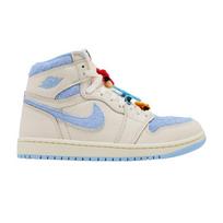 Jordan 1 Retro High OG Pale Ivory Psychic Blue (Women's) 35.5
