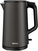 Prekė su pažeista pakuote. Elektrinis virdulys Tefal Double Layer KI583E10, 1.5 l, tamsiai pilka sp.
