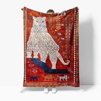 Boho Ethnic Kilim Rug Vintage Moroccan Bed Carpet Decorative Throw Blanket Wall Hanging Cushion Cover 75x90cm