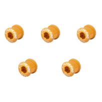 5Pcs Bike Sprocket Screw 9.5Mm Single/Double Chainring Bolt Thread Plate Disc Screw For Mountain Road Bike Crank Section auksas