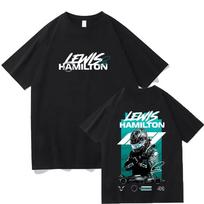 2026 Lewis Hamilton Champion T-Shirt Motorsports Apparel Race Fan Gift Cotton Clothes New Pattern Short Sleeve Casual Clothing 4XL blue