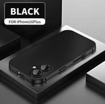 Objektyvo apsauga Anti-Scratch telefono dėklas, skirtas iPhone 16 15 14 13 Pro Max, magnetinis, itin plonas, prabangus mobiliojo telefono dėklas Opp Bag&for iPhone 16 Pro Max juoda