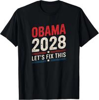 Obama Vintage Retro Patriotic 2028 Political Protest Rally T-Shirt ,Unisex Tee XXXXL