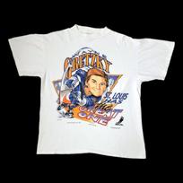 NHL St. Louis Blues Wayne Gretzky vtg white short sleeve t-shirt QT5256 S įvairiaspalvis