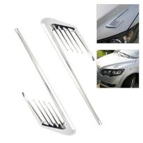 Chrome Hood Side Air Vent Grille Sticker