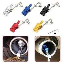 Car & Motorcycle Turbo Whistle Exhaust Sound Maker Accessory Small raudona