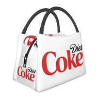 Coke Funny Lover Diet Insulated Lunch Bag for School Bento Storage Food Boxes Portable Container Cooler Thermal Lunch Box Tote One Size