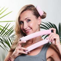 3 aksominių suktukų rinkinys - Yeye Pink plaukų džiovinimo suktukai