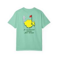 Phish Masters Golf & Map Shakedown Lot Style Garment-Dyed T-shirt Front/Back L