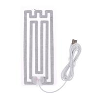 USB kaitinimo elemento plėvelės šildytuvas 8 * 18 cm, skirtas šiltoms kojoms, rankų šildymui elektriniai diržai white