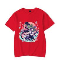 New Anime Kochou Shinobu Tomioka Giyuu Print T Shirts Women Men Casual Round Neck Tees Top Summer Cool Loose Short Sleeve S