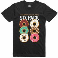 Men's Fun T-Shirt 6 Pack Pre-Shrunk Cotton Donut Rings 2XL