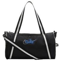 Nike Heritage Polyester Portable One Shoulder Crossbody Gym Bags Large Size Unisex Black Casual DR6261-010 juoda