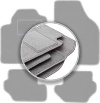 Gray car mats for: Ford Fiesta MK3 hatchback (1989-1996)