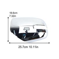 Rearview Mirror Cover Cap For Mitsubishi Triton L200 MN ML 2007 2008-2018 Chrome Turn Signal Holes Side Mirror Car Accessories 1pc left