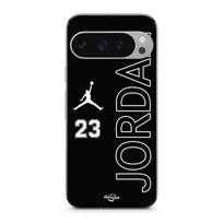 Phone case - MANIACASE - Google Pixel 9 Pro XL - Black - TPU Silicone - jordan 23 Logo juoda