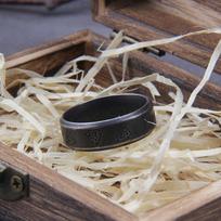 316L Stainless Steel Odin Viking Amulet Rune Retro Ring Jewelry for Men Women with Wooden Box 7&WITH BOX