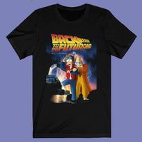 Futurama Back to The Future Famous Cartoon Men's Black Size S-3XL 2XL blue