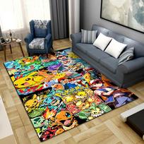 Pokemon Anime Print Rug Living Room Home Fashion Decoration Office Desk Chair Carpet LXR120 60x90cm