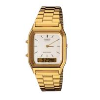 CASIO Mens Vintage Retro Watch Original New Metal Clock AQ-230GA-9DMQ