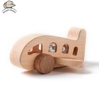 Baby Wooden Plane Toy Plane Model Manned Building Blocks Toy Woodiness Adornment Toy Blocks The Baby Educational Baby Toys Gifts