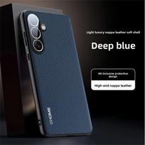 Leather Camera Lens Film Protection Phone Case for Samsung Galaxy S26 Ultra S26 S25 Plus S25 Edge Soft Silicone Shockproof Cover Galaxy S25+