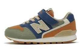 New Balance NB 996 Cushioning Abrasion Resistant Breathable Low top Kids' Running Shoes Orange Green Blue Kids' YV996ON3 37.5