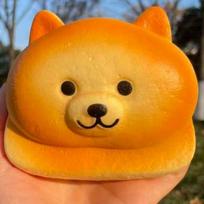 Cute Husky Bread Squishy Toy, Soft Dog Bread Stress Relief, Slow Rebound Fidget United States