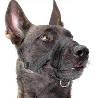 Exquisite Nylon Soft Dog Muzzle, Anti-bit, Anti-bark, Anti-chew, Adjustable Ring (xl, Black)