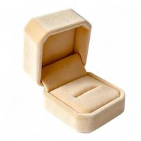 Jewelry Box, with Velvet Interior Shock-Proof Scratch-Proof Organizer, Apricot Soft Plush Jewelry Case for Rings Earrings Necklaces A