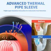 150cm Portable Ac Hose Insulation Mobile Air Conditioner Hose Cover Wrap Home Appliances Parts For Sliding Indoor CN