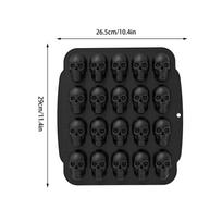 Halloween Molds For Baking Jellies Skeleton Mould 3D Easy Release Reusable Silicone Molds For Candy Chocolate Gummy Halloween juoda