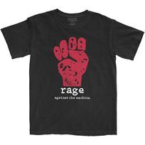 Rage Against The Machine - Red Fist with Backprint - Black t-shirt L