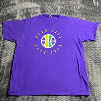 Utah Jazz Mens Large T Shirt Purple Short Sleeve size XL M