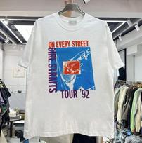 Vintage 1992 DIRE STRAITS On Every Street Tour White Unisex Shirt KH16552 Unisex T-Shirt S