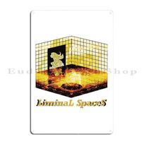 No Clipping Into The Backrooms Yellow I Survived The Backrooms The Backrooms Kane Pixel Metal Painting Garage Tin Sign Poster 20x30cm（7.8x11.8inch）