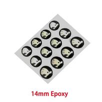 10 vnt. 14 mm automobilio nuotolinio rakto lipdukas emblema Skoda Octavia Kodiaq Fabia Superb Rapid Kamiq Karoq Derivati Yeti Enyaq A7