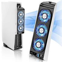 PS5 aušinimo ventiliatorius Tylus aušintuvo ventiliatorius LED apšvietimas USB 3.0 šakotuvai SZRH A-D