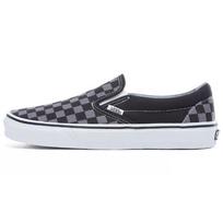 Vans Slip-On Klasikiniai Unisex žemi krepšinio batai su languotu raštu Juodi Pilki VN000EYEBPJ 35 black