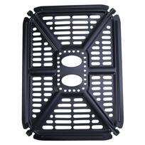 Square Air Fryer Grill Plate Oil Separator Air Fryer Tray  Kitchen Utensils juoda