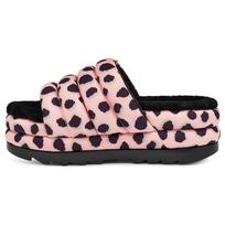 UGG Fluff Into Puff Fabric Leopard Print Thick Sole Fashion Sandals Women Sandals Pink 1127074-PSLP 37