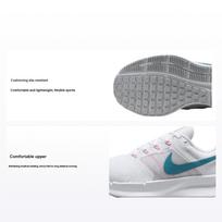 Nike Run Swift 3 Neslystantis Kvėpuojantis Lengvas Audinys Smūgio Absorbcija Patvarūs Žemi Bėgimo Bateliai Moteriškas Sportbačio Baltas DR2698-100 35.5 gray