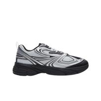 FILA Interrun Comfortable Shock Absorbing Wear Resistant Low Top Casual Running Shoes Unisex Sneakers Black Silver 1RM02699G010 37.5