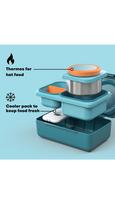 OmieBox UP Pietų dėžutė su termosu, Teal green