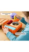 Pietų dėžutė su termosu OmieBox, Poppy orange