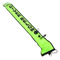 4FT High Visibility Inflatable Scuba Diving SMB Surface Signal Marker Buoy Accessory Yellow