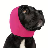 Dog earmuffs - Noise Reducing & Shock-Absorbing Pet Ear Protection Headphones with Soft Breathable Memory Fit S rožinė