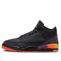 J. Balvin x Air Jordan 3 Retro Rio Men's Retro Sneakers Black FN0344-001 EU 36 juoda